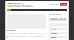 Desktop Screenshot of canadianmortgagefinder.com